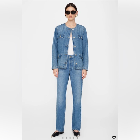 🏷️ANINE BING GAVIN LONG JEAN - ATLANTIC BLUE 30” - Picture 2 of 5